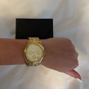 Michael Kors Oversized Gold Tone Watch